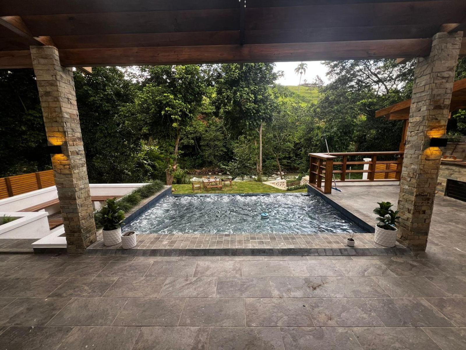 Villa Cielito Del Yaque - Jarabacoa - Rio Privado - Picuzzi Climatizado Kültér fotó